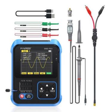 Imagem de Osciloscópio Digital e Testador de Componentes 3 em 1 FNIRSI DSO-TC3 -