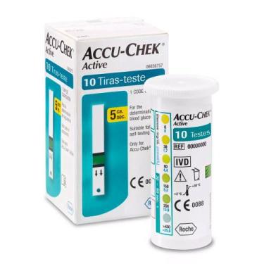 Imagem de Tiras de Glicemia Accu-Chek Active com 10 unidades - La Roche - Posay