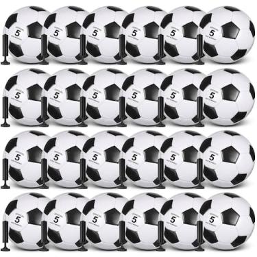 Imagem de Conjunto de bolas de futebol Sotiff, 24 peças, tamanho 5, com bombas d