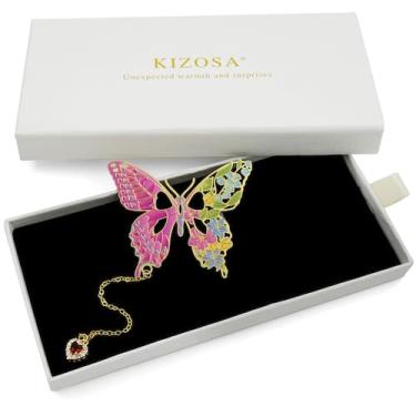 Imagem de Marcador KIZOSA Butterfly Metal para mulheres amantes de livros