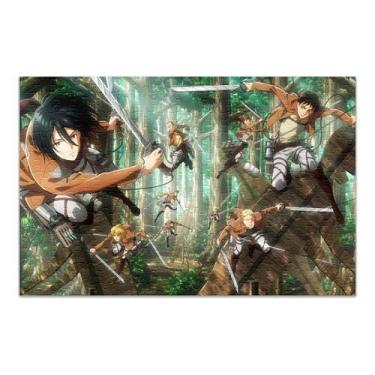 Imagem de Quebra Cabeça Attack On Titans Personalizado 120 Peças - Pomp's Geek