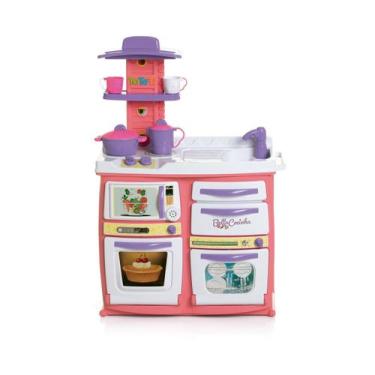 Imagem de Brinquedo Cozinha Infantil Completa Rosa - TaTeTi