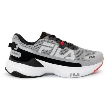 Imagem de Tenis Fila Recovery Masculino, Alloy/Black/Flame Scarlet, 42