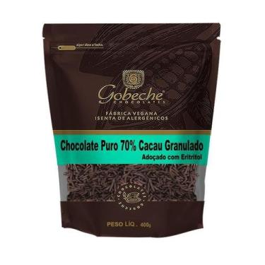 Imagem de Chocolate Puro 70% Cacau Granulado Gobeche - Adoçado com Eritritol - 4