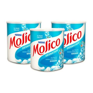 Imagem de Leite Em Pó Desnatado Molico Total Cálcio Nestlé 280G 3Un - Nestle