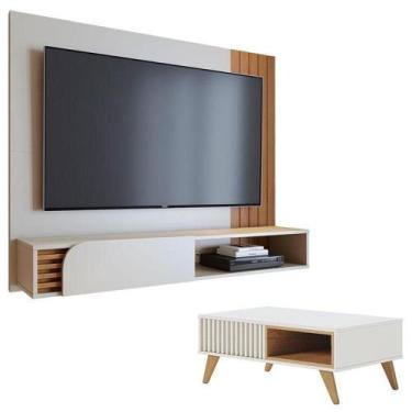 Imagem de Home Suspenso Jurerê 1.6 Off White Matte Freijo Com Mesa De Centro Jer