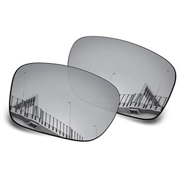 Imagem de Well-aimed Lentes de reposição polarizadas de 1,5 mm para óculos de sol Oakley Gibston OO9449, antiarranhões, resistentes a impactos, Irídio prateado polarizado - 1,5 mm, One Size