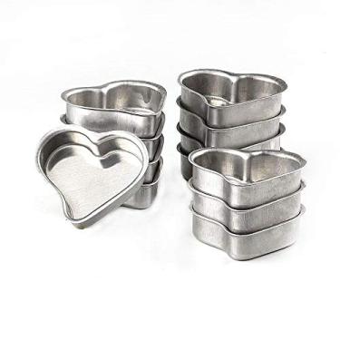 Imagem de Forma Pão de Mel Coração Alumínio c/12 - Roldan