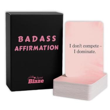 Imagem de Badass Affirmation Cards – Funny Inspirational & Relaxation Gifts for Women, Best Friend Birthday Gift, Unique Self Care Cards for Her-SpiritBlaze