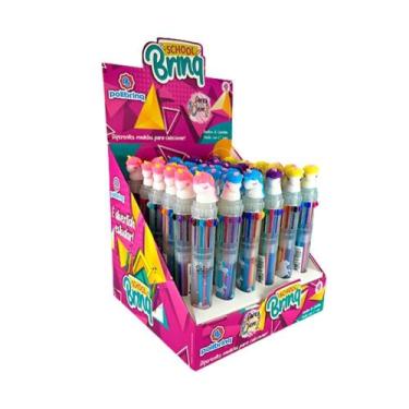 Imagem de Caneta multicolorida 10 em 1 unicornio - polibrinq