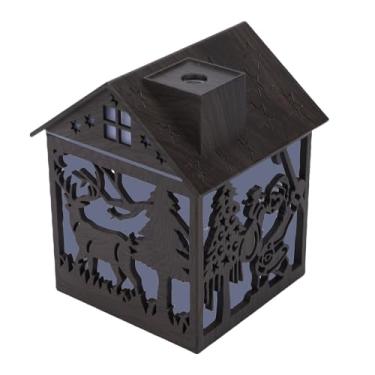 Imagem de Serounder Umidificador de Ar Ultrassônico Colorido Difusor de óleo Essencial Usb Decoração de Casa para Ambiente de Natal, Quarto Silencioso e Escritório, Material Abs (Grão de madeira escura)