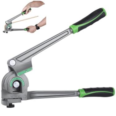 Imagem de Dobrador de tubos para reparo AC, dobrador de tubo ajustável 3 em 180 graus para cobre e alumínio, ferramenta de reparo HVAC para tubos de 1/4, 3/8, 1/2