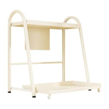 Imagem de Fenteer Suporte para copos de água, organizador de mesa, estação de café multiuso, suporte para canecas de café, 2 camadas para economizar espaço no, L