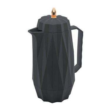 Imagem de Garrafa Térmica de Plástico para Café/Chá Diamond Cinza 1 Litro Lyor