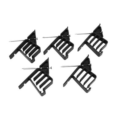 Imagem de POCREATION 25 PCS Clipes Organizadores de Cabos, Clipes de Suporte de Cabos Com Pregos de Aço Inoxidável, Suporte de Organizadores de Fios para Gerenciamento de para Dados Coaxiais Não (BLACK)