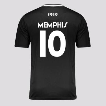 Imagem de Camisa Corinthians CP Preta 10 Memphis-Masculino