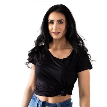 Imagem de Blusa Feminina Básica Lisa Manga Curta Anticorpus-Feminino