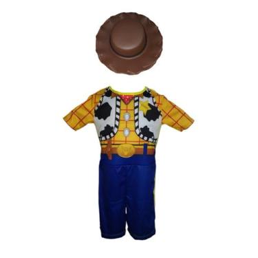 Imagem de Fantasia Roupa Infantil Woody Curto Com Enchimento e Chapéu - Fashion 