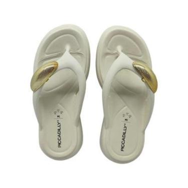 Imagem de CHINELO PICCADILLY MARSHMALLOW COM ENFEITE FEMININO-Feminino