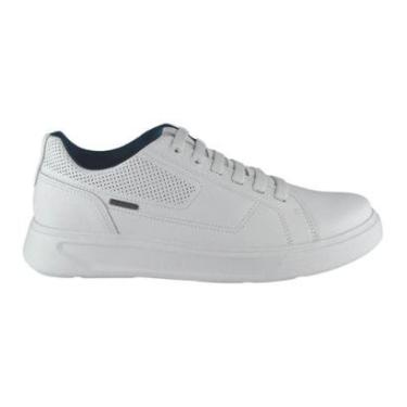 Imagem de Sapatênis Casual de Couro Masculino Pegada 110923-01 Branco-Masculino