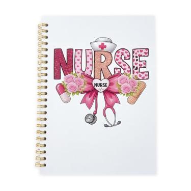 Imagem de Midrean Nursing School Student Medical Journal Assistant Gifts Spiral Nurse Notebook Notepad Planner, Ruled Paper, 5.5"X8.3" 80 (C)
