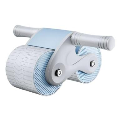 Imagem de Profissional 2 roda abdominal para fortalecer o treinamento de força abdominal para exercitar o corpo para uso doméstico(AZUL CLARO)
