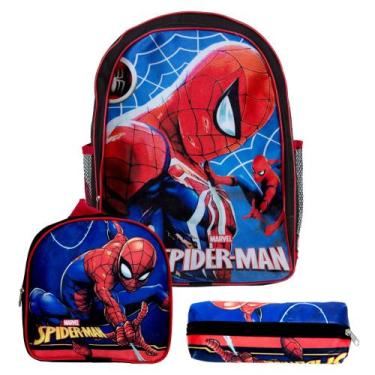 Imagem de Mochila Escolar Infantil Masculina Homem Aranha Spider Costa - TOYS 2U