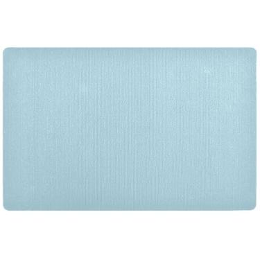 Imagem de TSENQUE Capacho personalizado azul claro engraçado hilário, tapete de entrada à prova d'água, tapetes internos para entrada de casa, 81 cm x 50 cm