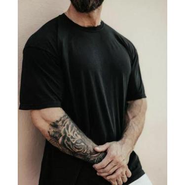 Imagem de Camiseta Oversized Blusão Academia Algodão Premium 30.1 Casual Moda ur
