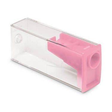Imagem de Apontador Escolar Com Depósito Faber-Castell Rosa Pastel, Rosa Pastel