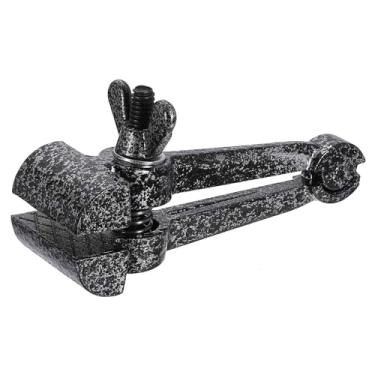 Imagem de HARFINGTON Torno de mesa universal 1-17/32" (39 mm) braçadeira de bancada portátil para perfuração de marcenaria, conduíte de corte de metal, preto