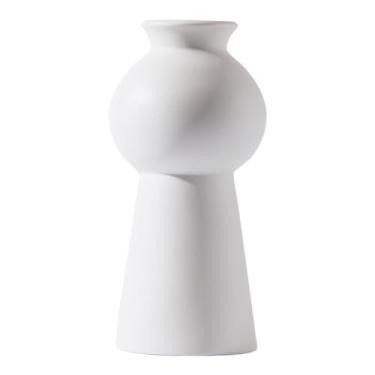 Imagem de Vasos estilo nórdico design geométrico simples vasos de flores de cerâmica vasos de pérola estilo único vaso de mesa