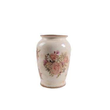 Imagem de Vaso de cerâmica retrô vaso de cerâmica ornamentos para casa sala de estar arranjo de flores criativo decoração de mesa para casa vasos de flores