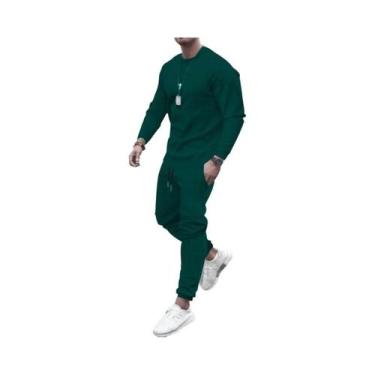 Imagem de Conjunto De Agasalho Masculino Quente 2025 Duas Peças Moletom E Calça 