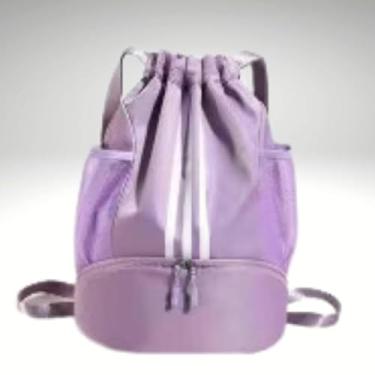 Imagem de Bolsa Mochila Saco Multifuncional Academia Impermeável Resistente de Esportiivo(Lilás)
