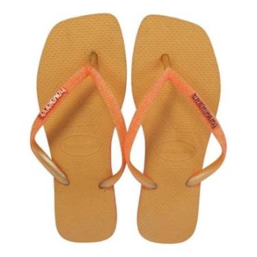 Imagem de Chinelo Feminino Havaianas Slim Square Sparkle 4150248-Feminino