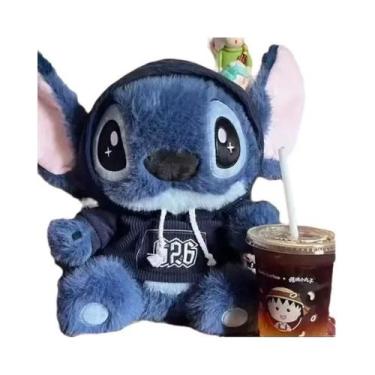 Imagem de Boneco De Pelúcia Stitch, Brinquedo De Anime Fofo Com Macacão Para Men