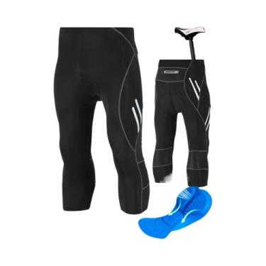 Imagem de Calças De Ciclismo Masculinas Longas E Respiráveis, Secagem Rápida Par