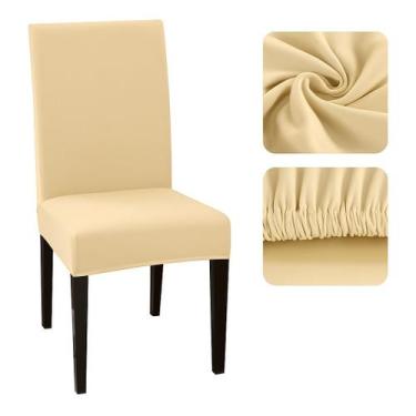 Imagem de Kit Capa De Cadeira De Jantar Premium 8 Lugares Elasticada - Angélica 