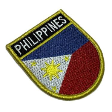 Imagem de BP0218EV01 Bandeira Filipinas Patch Bordado Fecho Contato - BR44