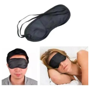 Imagem de 5 Máscara Seda Tapa Olhos P Dormir 3d Durma Bem Sem Luminosidade Melho