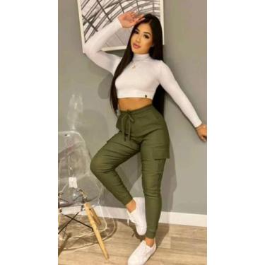 Imagem de Calça Cargo Verde Militar()-GG -  bembemstore