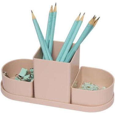 Imagem de Acessório para Mesa Organizador Triple Rosa Antigo KIT - Polibras