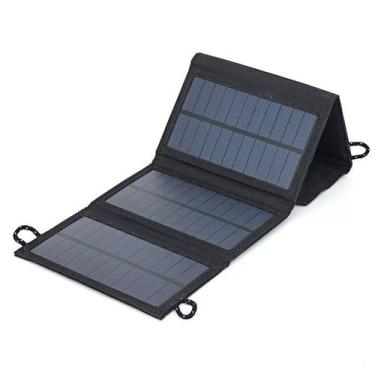 Imagem de Carregador de painel solar 20W USB dobrável portátil ao ar livre - tai