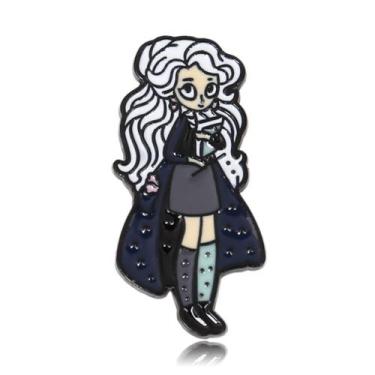 Imagem de Broche Pins Magical Professor Cartoon Girl Blouse Alloy - yiweisai