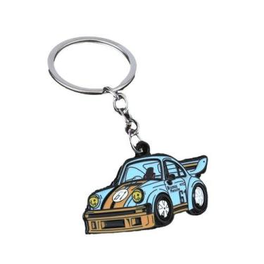 Imagem de Chaveiro de metal Porsche 911 Car em liga de zinco, cor azul - Yiweisa