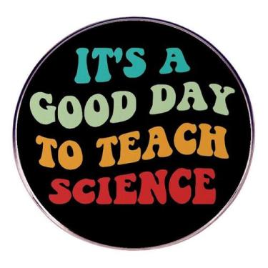 Imagem de Brooch Pin Creative Science, distintivo de lapela em liga preta - yiwe