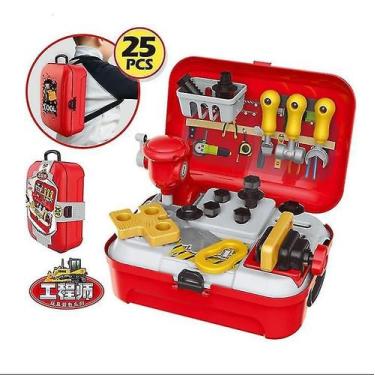 Imagem de Mochila de ferramentas Preschooler Box Prete para engenheiro - Gloome 