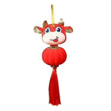 Imagem de Pingente de mascote de boi do zodíaco chinês para menino e criança ver