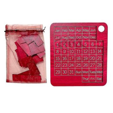 Imagem de Quebra-cabeça de calendário compatível com mês, dia e semana - Gloome 